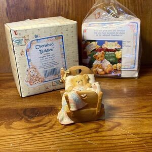 Cherished Teddies 911356 Cradled with Love  Baby Bear Figurine 1992